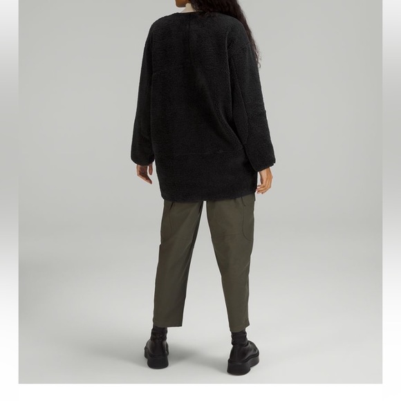 NWOT Lululemon Athletica Collarless Textured Fleece Full Zip Coat Jacket - Picture 6 of 10